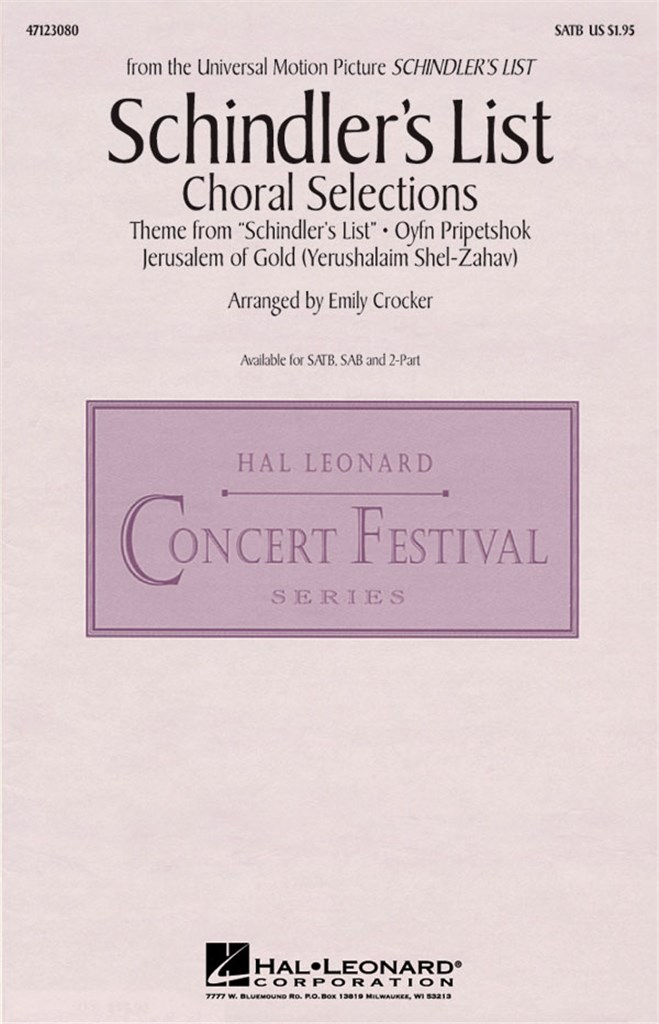 Schindler's List (Choral selections)